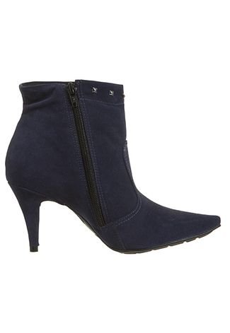 Ankle Boot Spikes Pirâmides Azul