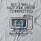 Camiseta Feminina Not Fix Your Computer - Mescla Cinza - Marca Studio Geek 