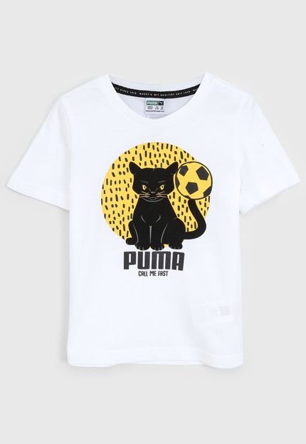 Camiseta Puma Infantil Pantera Branca - Marca Puma