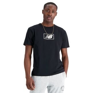 Camiseta Masculina New Balance Essentials Logo Preto