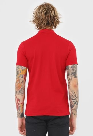 Camisa Polo Fatal Reta Logo Vermelha