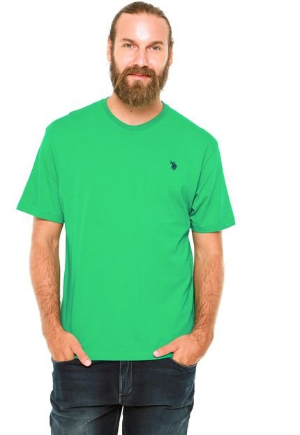 Camiseta U.S. Polo Slim Verde - Marca U.S. Polo
