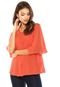 Blusa Aishty Bordada Laranja - Marca Aishty