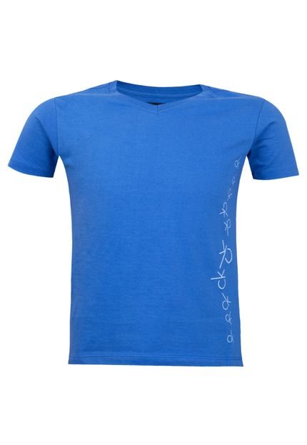 Camiseta Calvin Klein Kids Estampa Azul - Marca Calvin Klein Kids