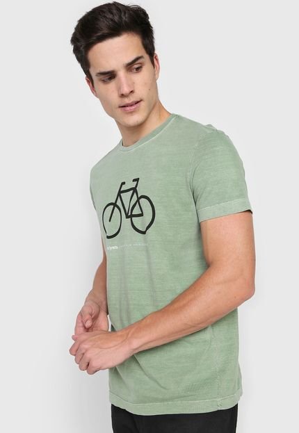 Camiseta Osklen Stone Cyclist Verde - Marca Osklen