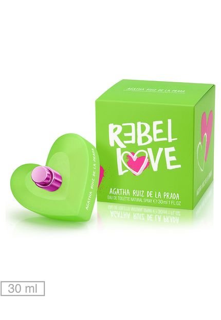 Perfume Agatha Ruiz de La Prada Rebel Love 30ml - Marca Agatha Ruiz De La Prada