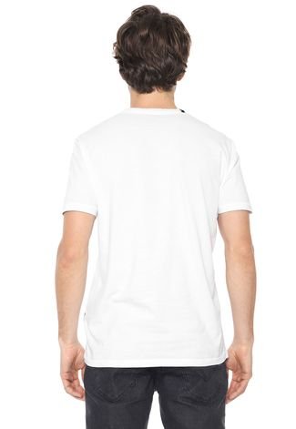 Camiseta Replay Estampada Branca
