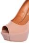 Peep Toe Santa Lolla Verniz Bege - Marca Santa Lolla