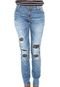 Calça Jeans Triton Skinny Puídos Azul - Marca Triton