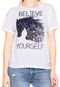 Camiseta Letage Believe Yourself Branca - Marca Letage