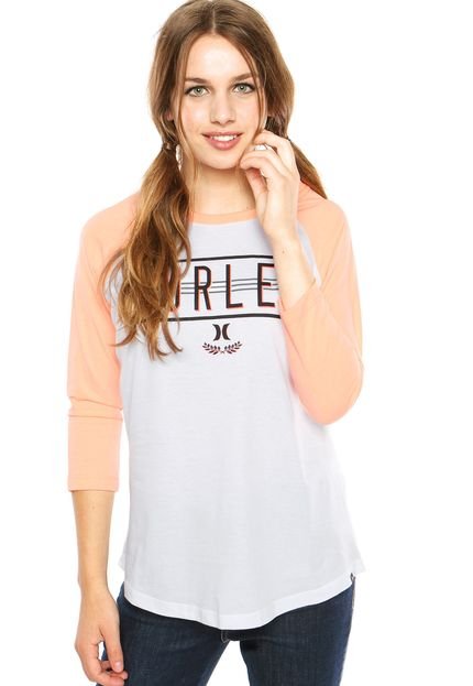 Camiseta Hurley Raglan Forum Branca - Marca Hurley