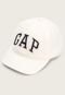 Boné Aberto Gap Aba Curva Logo Bordado Off-White - Marca GAP