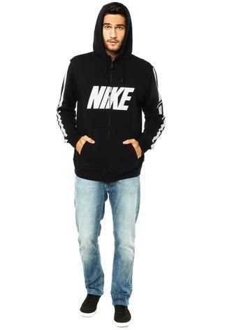 Blusa de Moletom Plus Size Aberta Nike Sportswear Essentl Hoody Fz Flc  Preto - Compre Agora