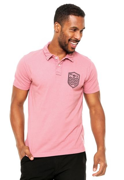 Camisa Polo Osklen Slim Rosa - Marca Osklen