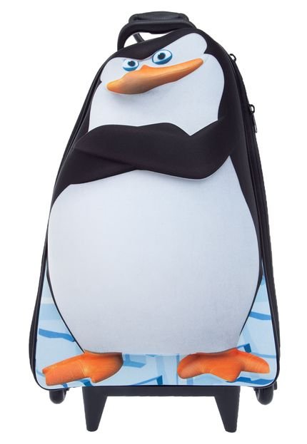 Mochila Max Toy Pinguins De Madagascar Preta - Marca Max Toy