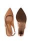 Scarpin Vizzano Slingback Caramelo - Marca Vizzano