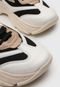 Tênis Dad Sneaker Chunky Dafiti Shoes Recortes Bege - Marca DAFITI SHOES