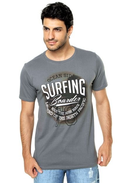 Camiseta FiveBlu Surfing Cinza - Marca FiveBlu