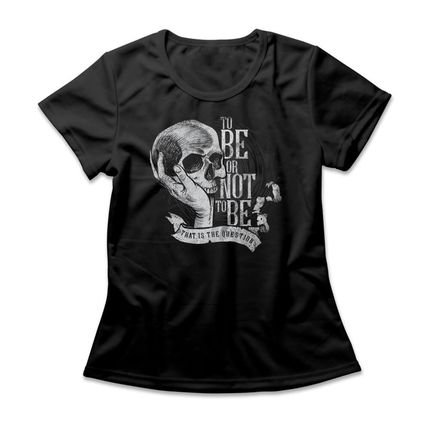 Camiseta Feminina To Be Or Not To Be - Preto - Marca Studio Geek 