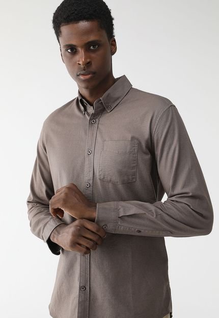 Camisa GAP Reta Pocket Marrom - Marca GAP