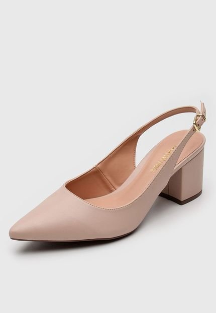 Scarpin DAFITI SHOES Slingback Bege - Marca DAFITI SHOES