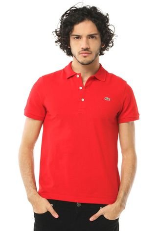 Camisa Polo Lacoste Classic Vermelha