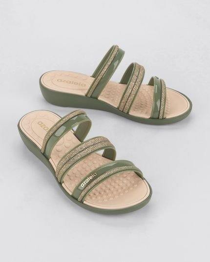 Slide Feminino Slide Feminino Azaleia Morgana Verde - Marca AZALEIA