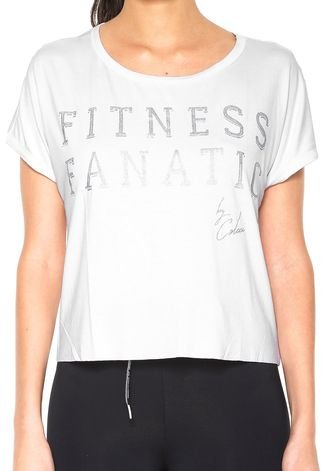 Camiseta Colcci Fitness Estampada Branca