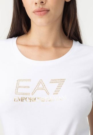 Camiseta EA7 Logo Branca