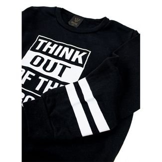 Conjunto Infantil Masculino Moletom Think Out Of The Box Mescla 0029 -  Torrox