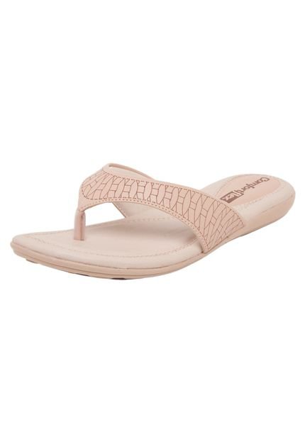 Rasteira Comfortflex Estampa Nude - Marca Comfortflex