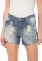 Short Jeans Enfim Destroyed Azul - Marca Enfim