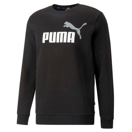 Moletom Puma Careca Ess  2 Col Big Logo Black/White - Marca Puma