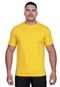 Kit 2 Camisetas Masculinas Algodão Básica Sem Estampa Macia Tamanho Adulto Sublimação Techmalhas Amarelo/Azul Claro - Marca TECHMALHAS