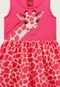 Vestido Infantil Kyly Girafa Rosa - Marca Kyly