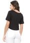 Blusa Cropped Morena Rosa Moment Preta - Marca Morena Rosa