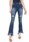Calça Jeans Indigo Jeans Flare Aplicações Azul - Marca Indigo Jeans