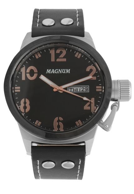 Relógio Magnum MA32783T Preto/Prata - Marca Magnum