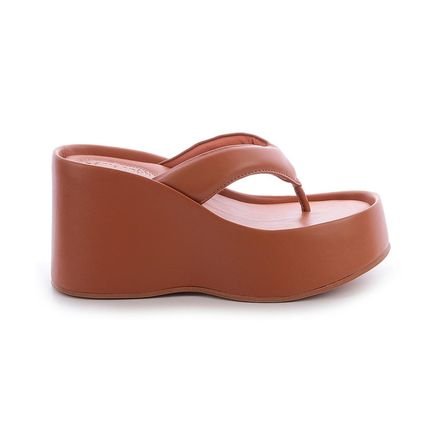 Flat Kyara Caramelo Marrom - Marca Damannu Shoes