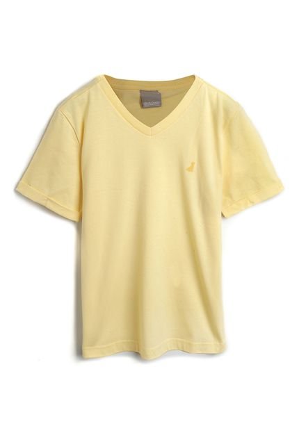 Camiseta Carinhoso Menino Liso Amarela - Marca Carinhoso