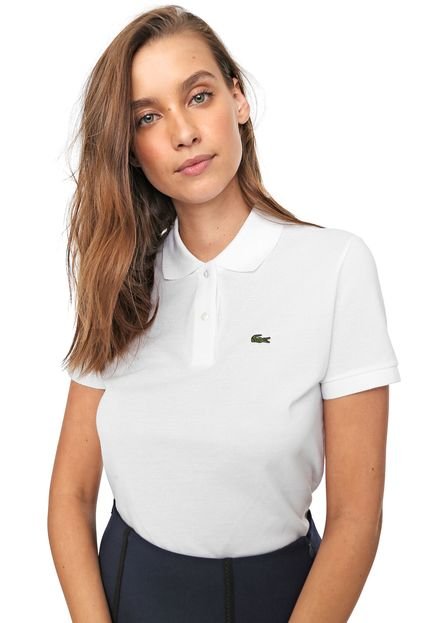 Camisa Polo Lacoste Classic Fit Logo Branca - Marca Lacoste
