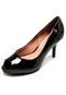 Peep Toe Vizzano Salto Fino Preto - Marca Vizzano