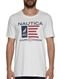 Camiseta Nautica Masculina Flag Sailing Division Branca - Marca Nautica