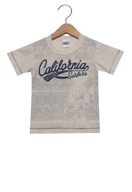 Camiseta Manga Curta Duzizo Califórnia Infantil Cinza - Marca Duzizo