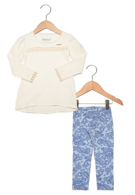 Conjunto Carinhoso Conforto Infantil Off-White - Marca Carinhoso