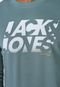 Blusa de Moletom Fechada Jack & Jones Logo Verde - Marca Jack & Jones