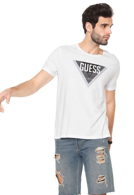 Camiseta Guess Estampada Branca - Marca Guess