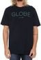 Camiseta Globe Lettering Azul-marinho - Marca Globe