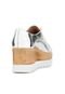 Oxford Flatform DAFITI SHOES Estrelas Triunfo Prata - Marca DAFITI SHOES