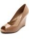 Peep Toe DAFITI SHOES Anabela Bege - Marca DAFITI SHOES